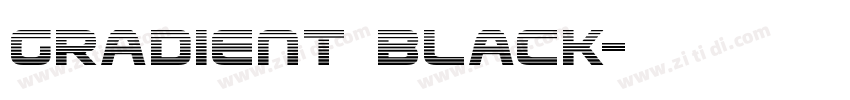 gradient black字体转换